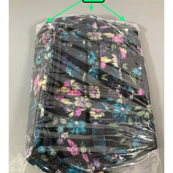 Lug Soprano Bloom RFID Quilted Tote Bag - Floral Black, Unisex, Lead Safe - Picture 7 of 8